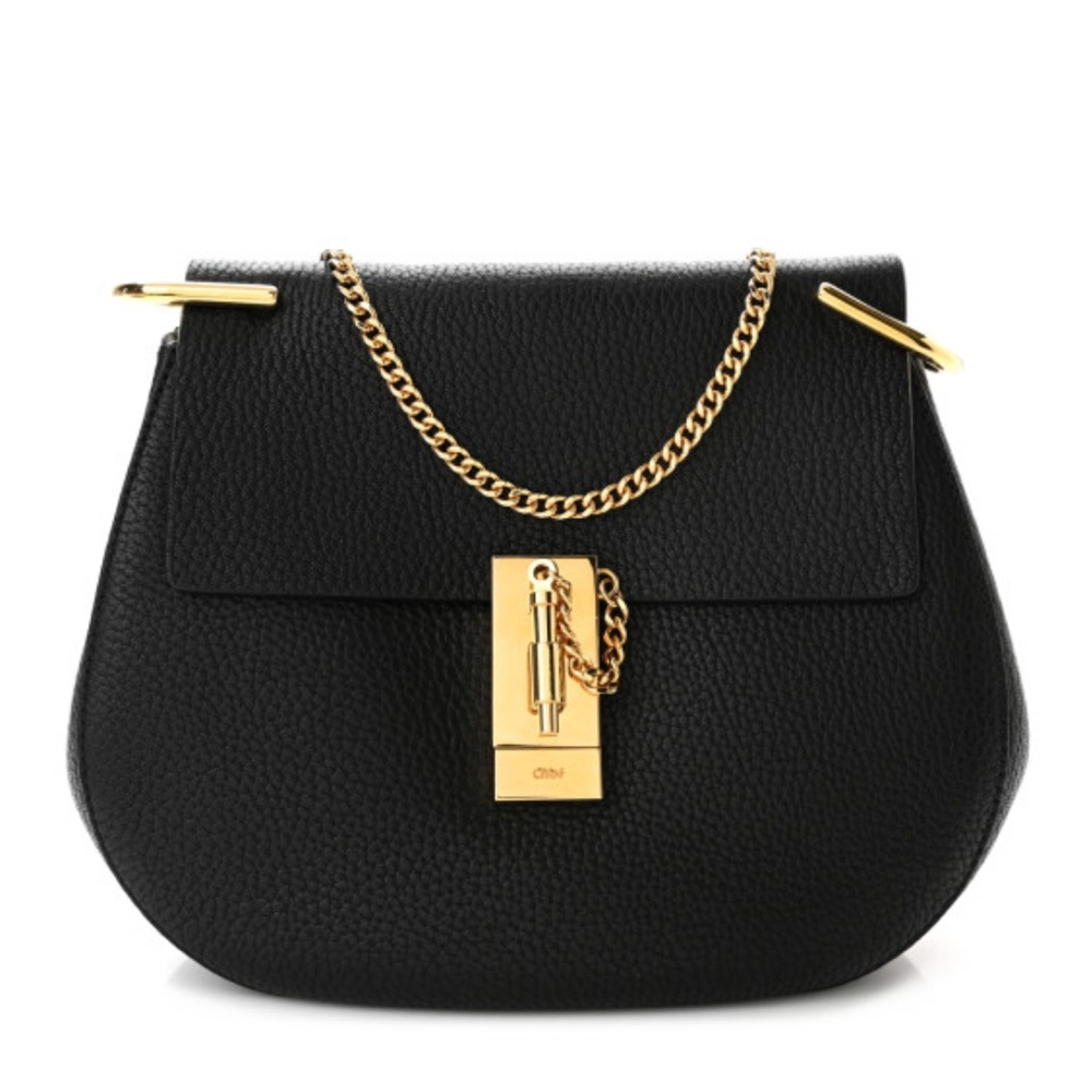 Chloe Drew Small Bag - Black with Gold Hardware